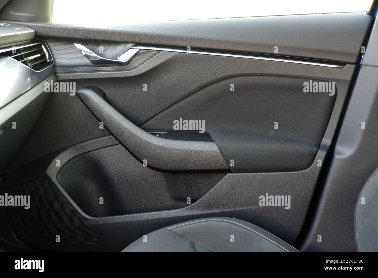 Car door handles in modern passenger car Stock Photo Alamy
