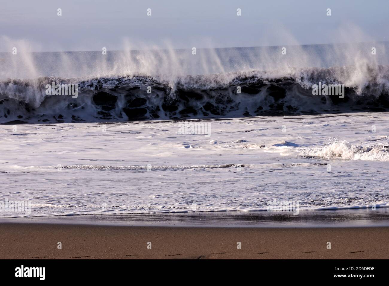 Large Waves Breaking on the Coast Stock Photo - Alamy