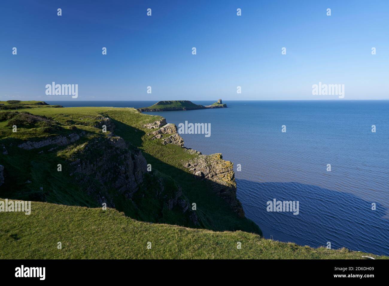 Worm's Head, Gower Peninsula, Swansea, Wales Stock Photo