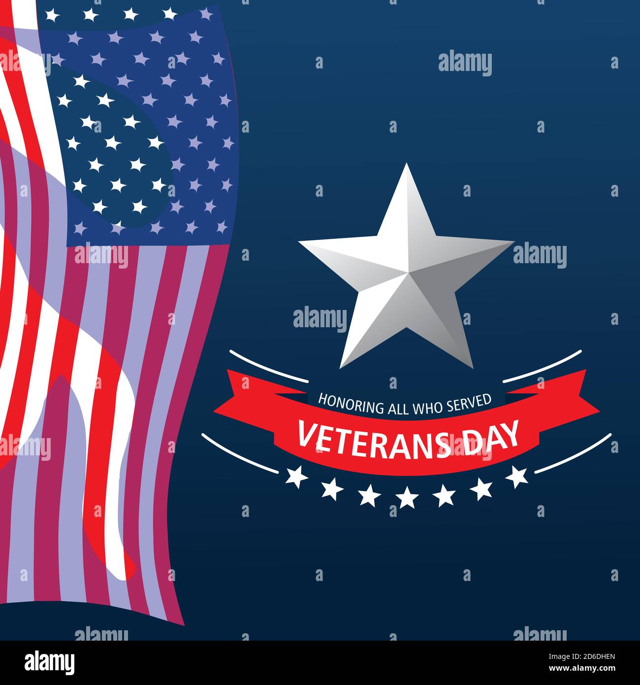 happy-veterans-day-hanging-waving-us-flag-and-star-card-vector