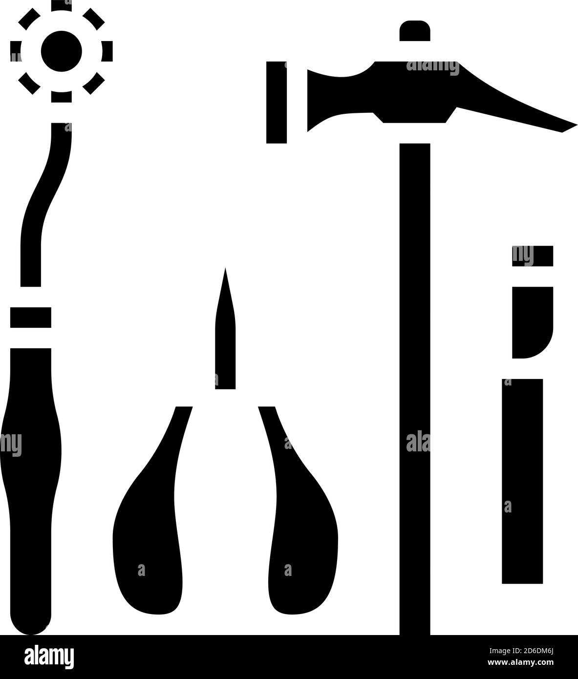 shoes repair tools glyph icon vector illustration Stock Vector Image ...