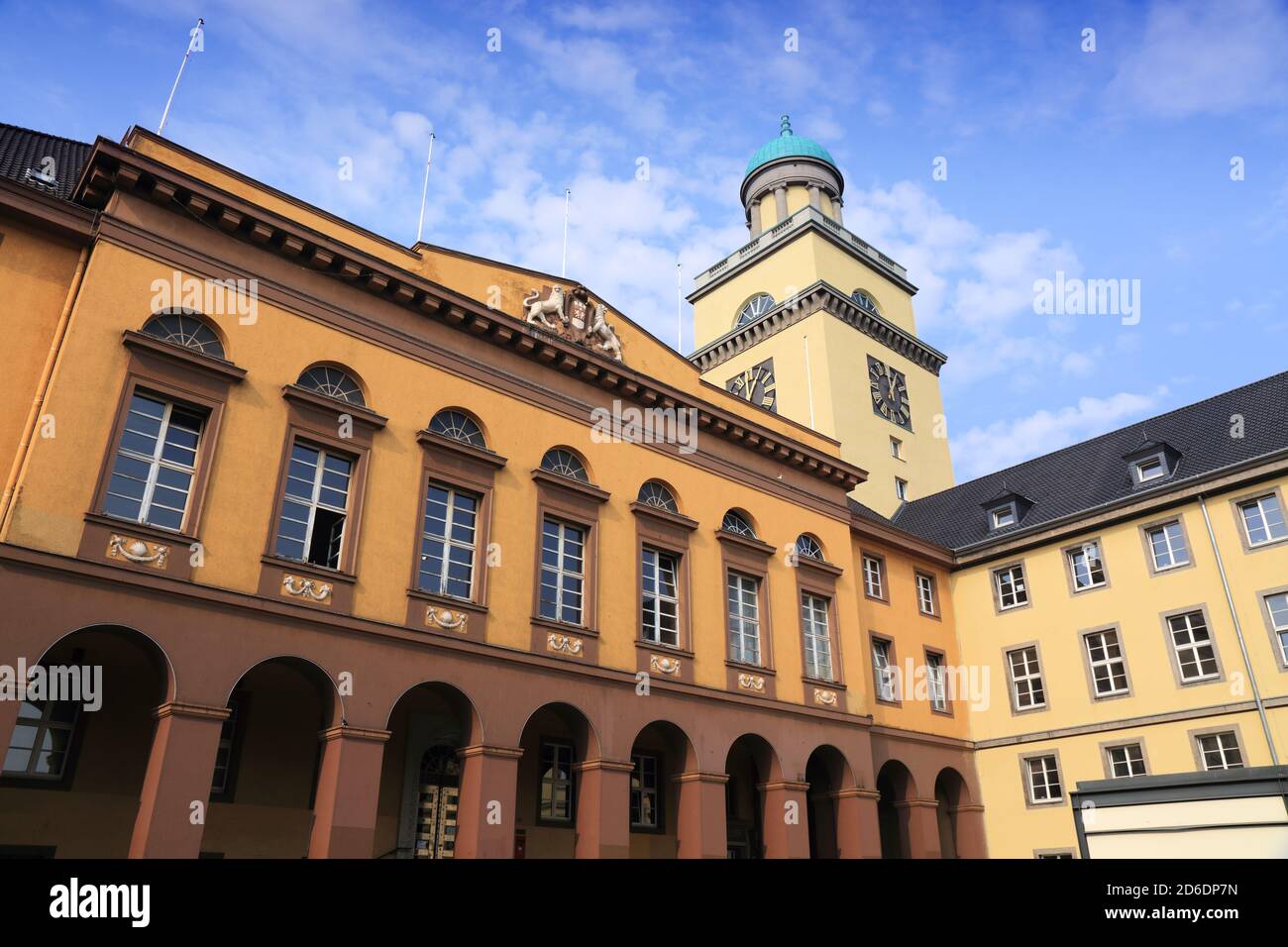 Witten city in Germany. Town Hall (Rathaus). Stock Photo