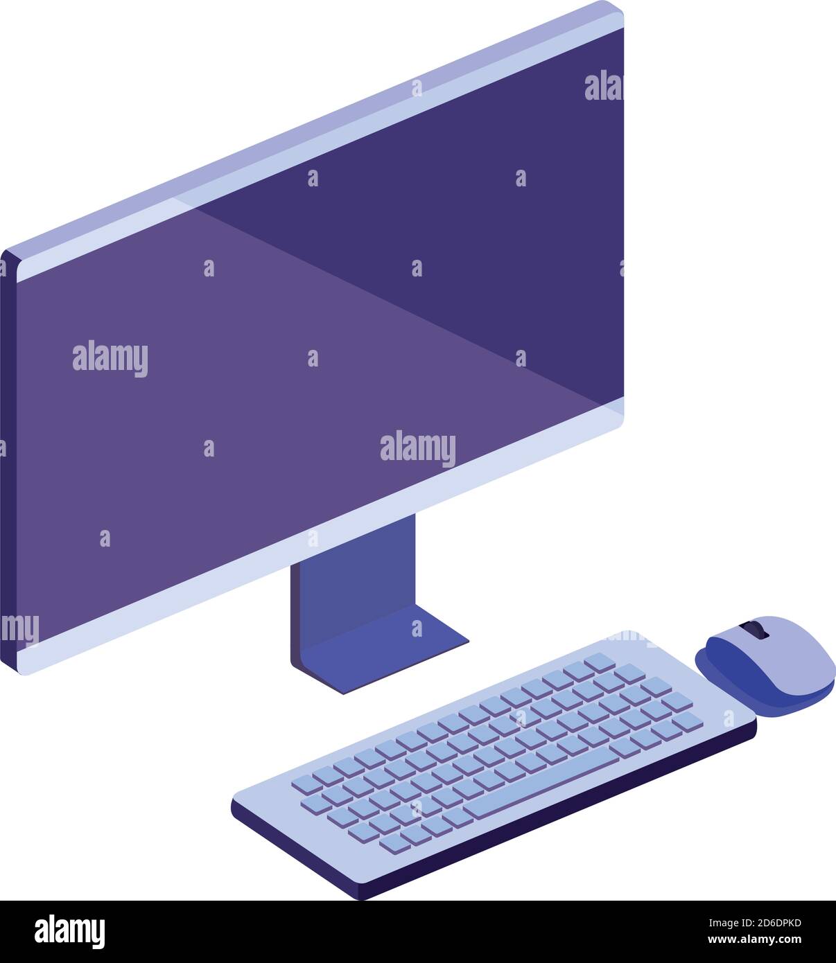 digital computer 3d vector design Stock Vector Image & Art - Alamy