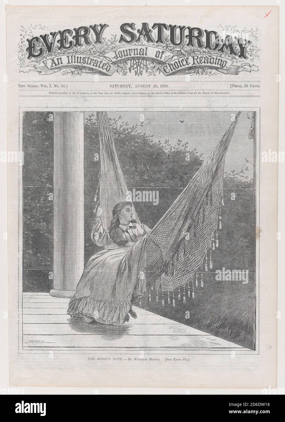 The Robin's Note (Every Saturday, Vol. I, New Series), August 20, 1870