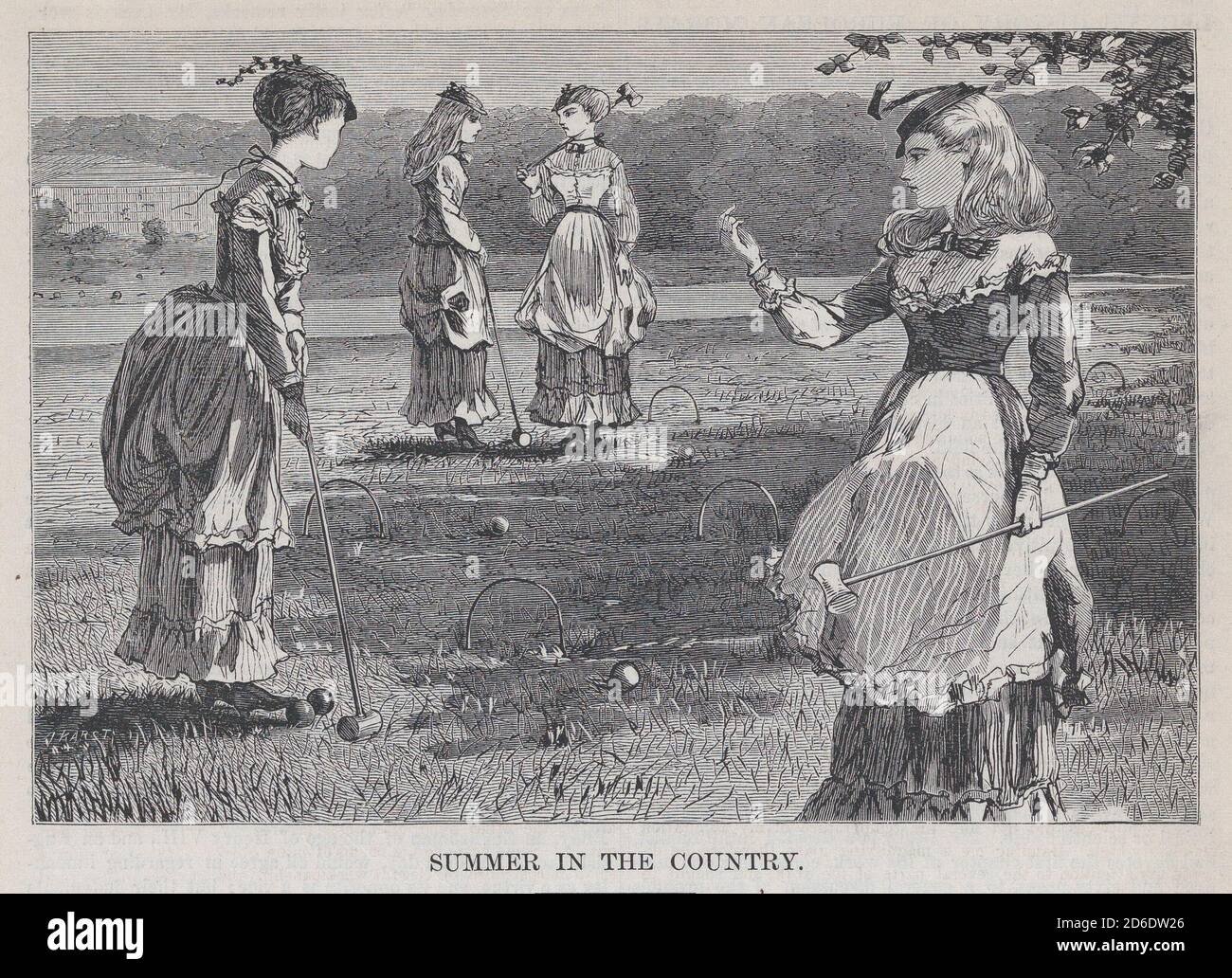 Summer in the Country (Appleton's Journal, Vol. I), July 10, 1869. Stock Photo