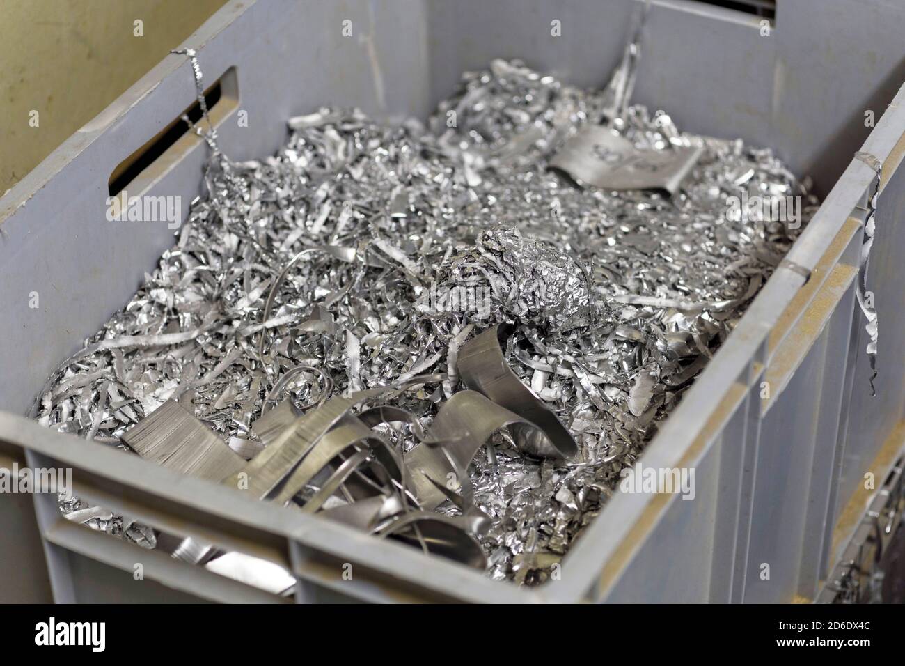 Metal shavings in a box Stock Photo Alamy