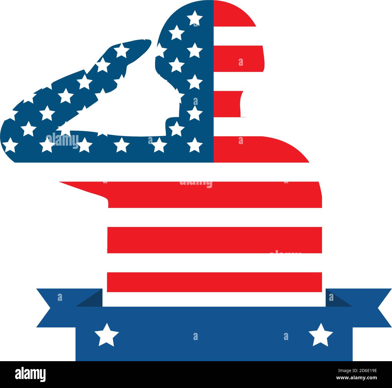 usa military soldier man with ribbon vector design Stock Vector Image ...
