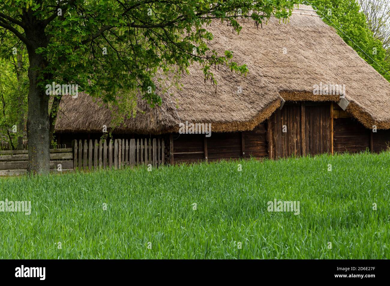 Europe, Poland, Greater Poland, Wielkopolska Ethnographic Park in Dziekanowice Stock Photo