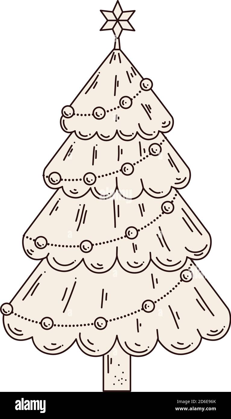 merry christmas pine tree vector design Stock Vector Image & Art - Alamy