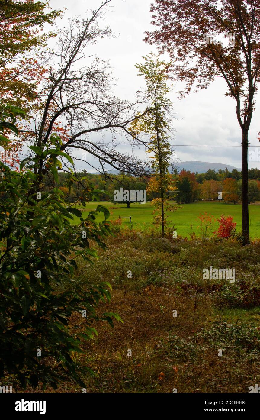 New England Fall Road Stock Photo - Alamy