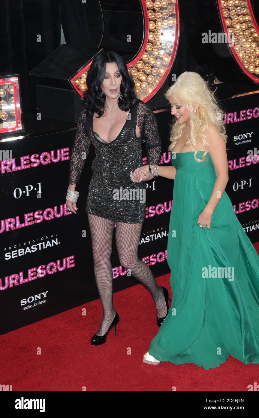 Christina Aguilera: 'Burlesque' Premiere with Cher!: Photo 2495865, Cher,  Christina Aguilera Photos