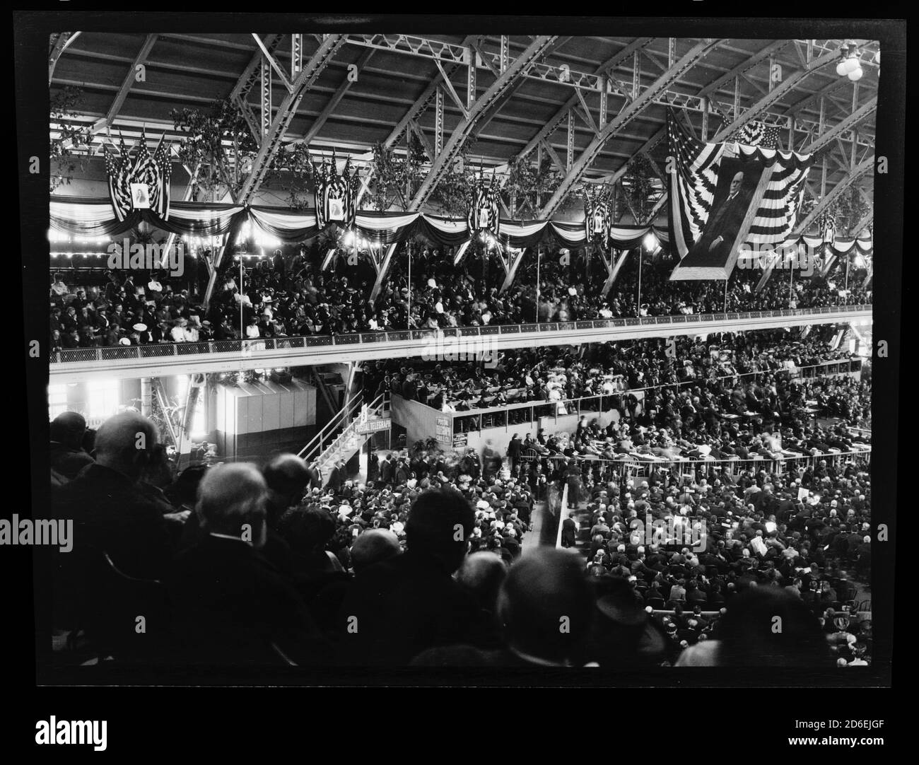 Interior view of the Chicago Coliseum during the Republican National ...