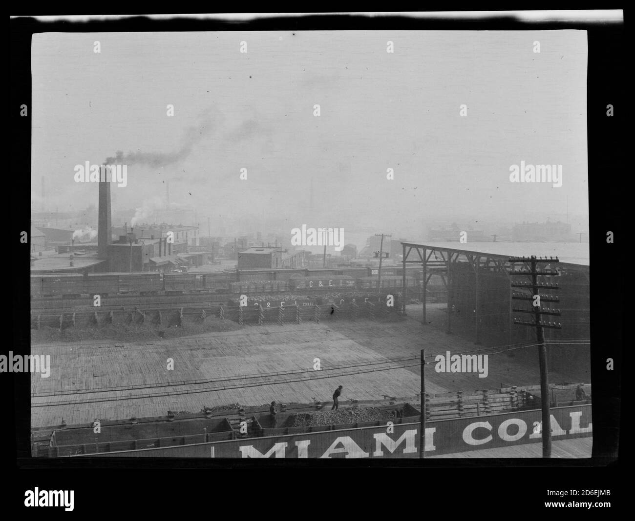 Lumber yards at Blue Island Avenue and Western Avenue, Chicago