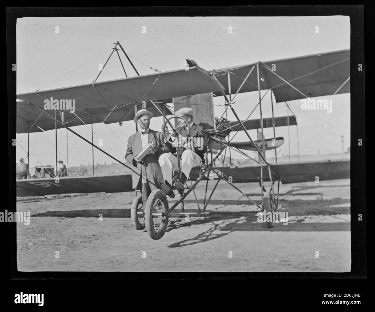 Aviator C. P. Rodgers, Chicago, Illinois, 1910. Stock Photo