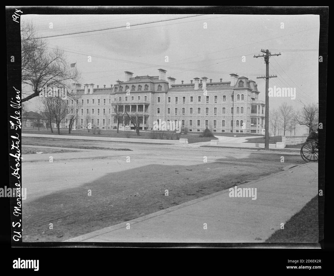 United States Marine Hospital locate at 4141 North Clarendon Avenue, Chicago, Illinois, 1914. Stock Photo