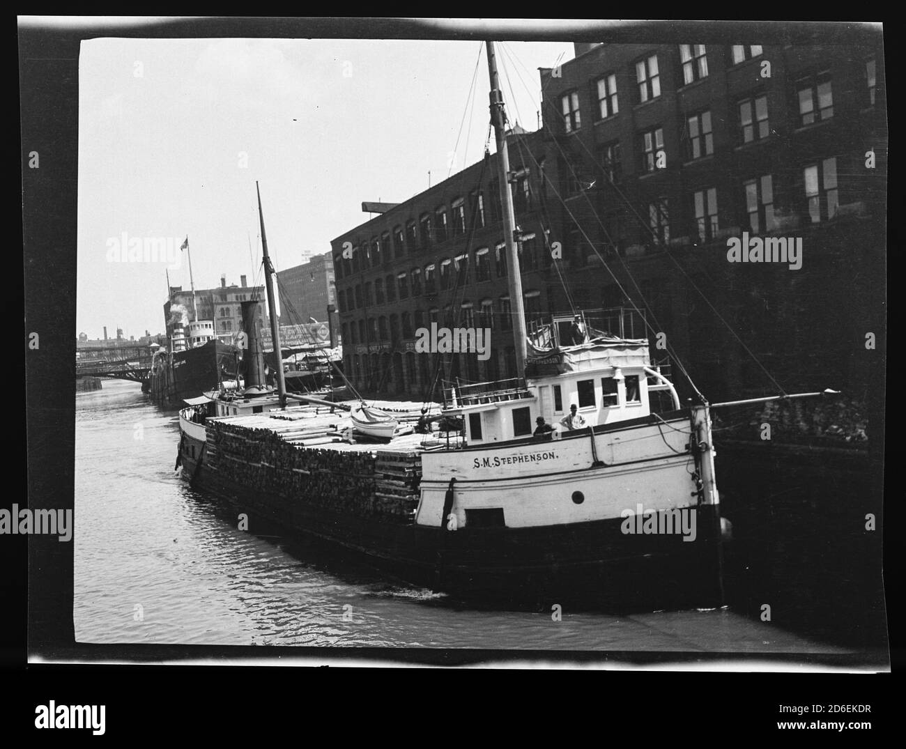 Chicago river point of view Black and White Stock Photos & Images - Alamy