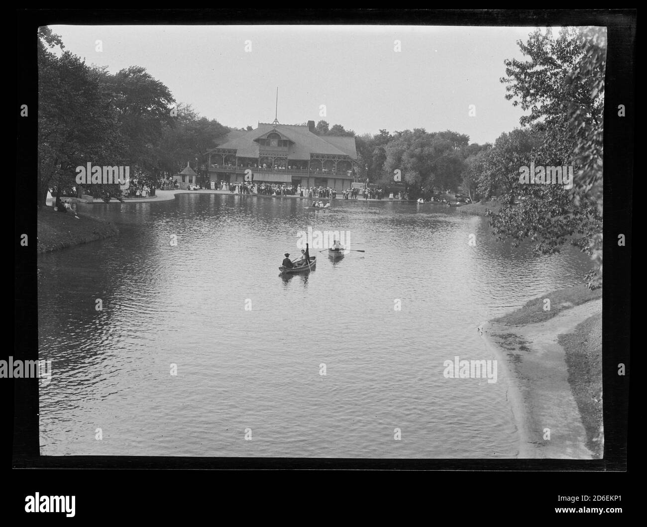 Old pavilion in Lincoln Park, Chicago, Illinois, 1903. Stock Photo