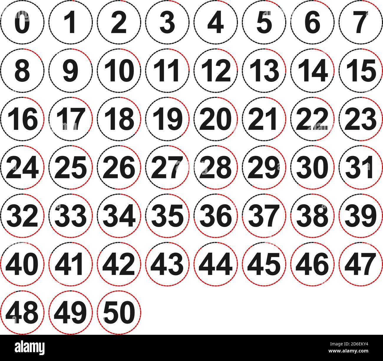 Numbers, numerals dial illustration. Time, duration and schedule