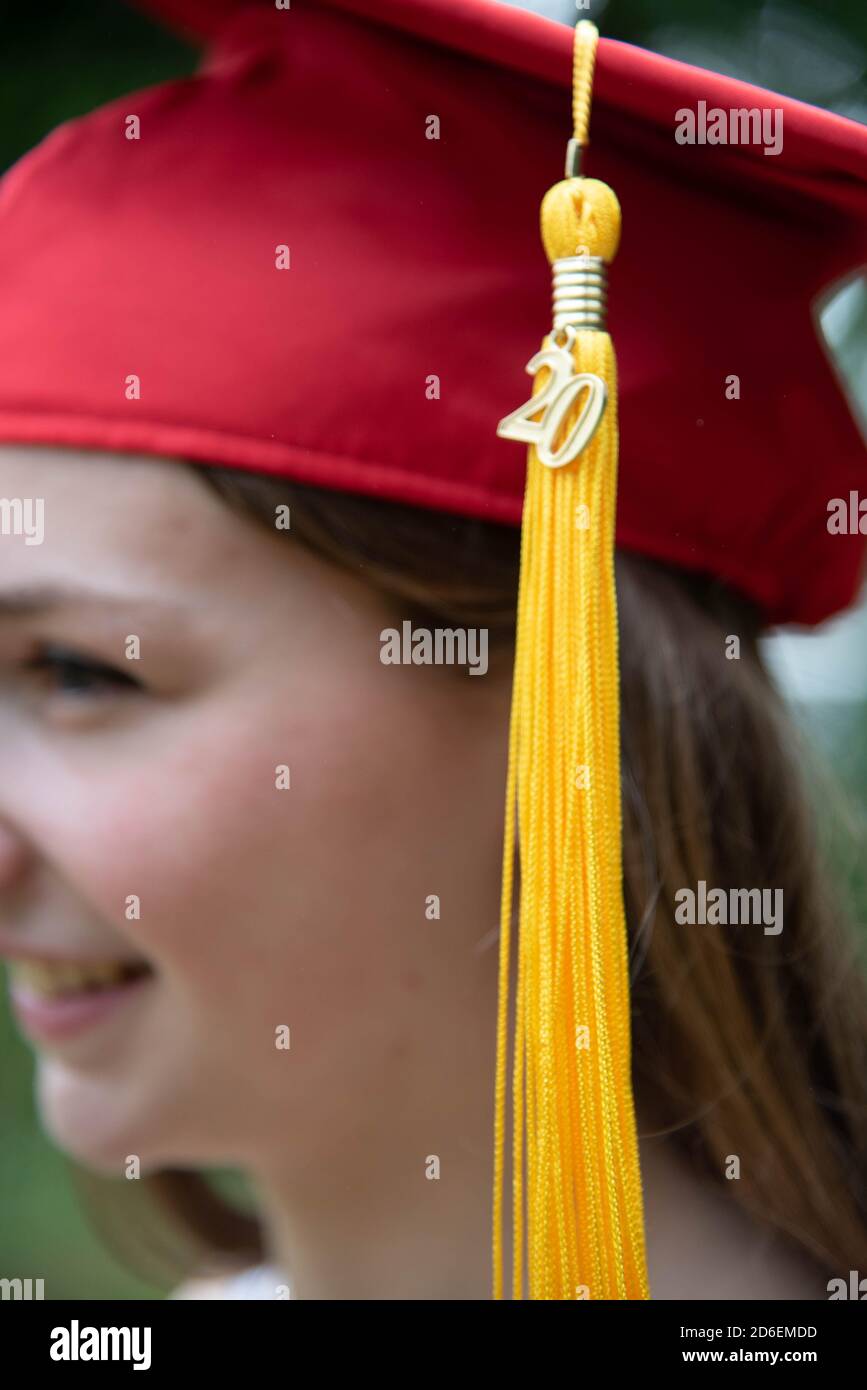 2020 graduation tassel Stock Photo
