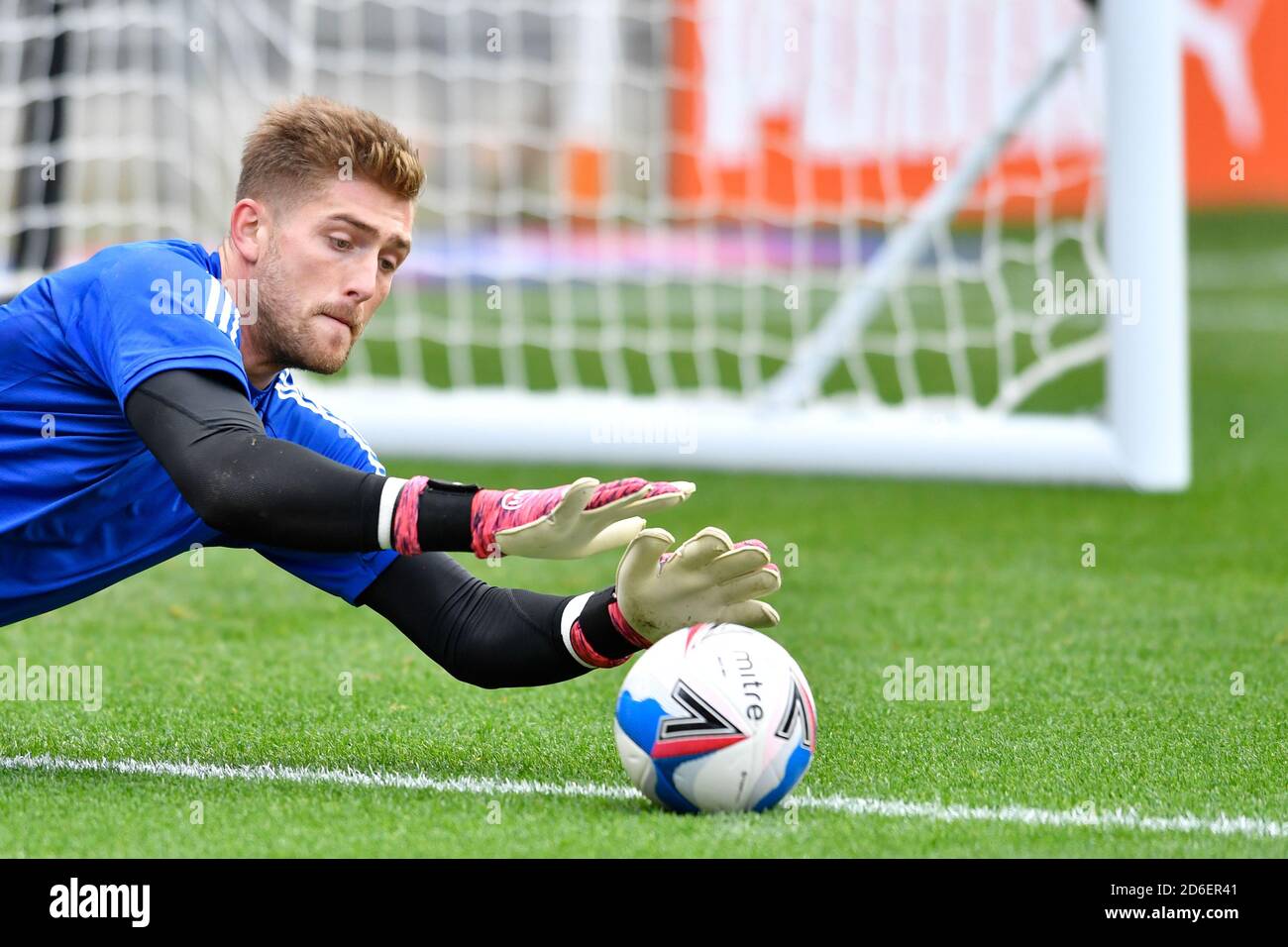 Tomas Holy (1) of Ipswich Town makes a save during the warm up Stock Photo