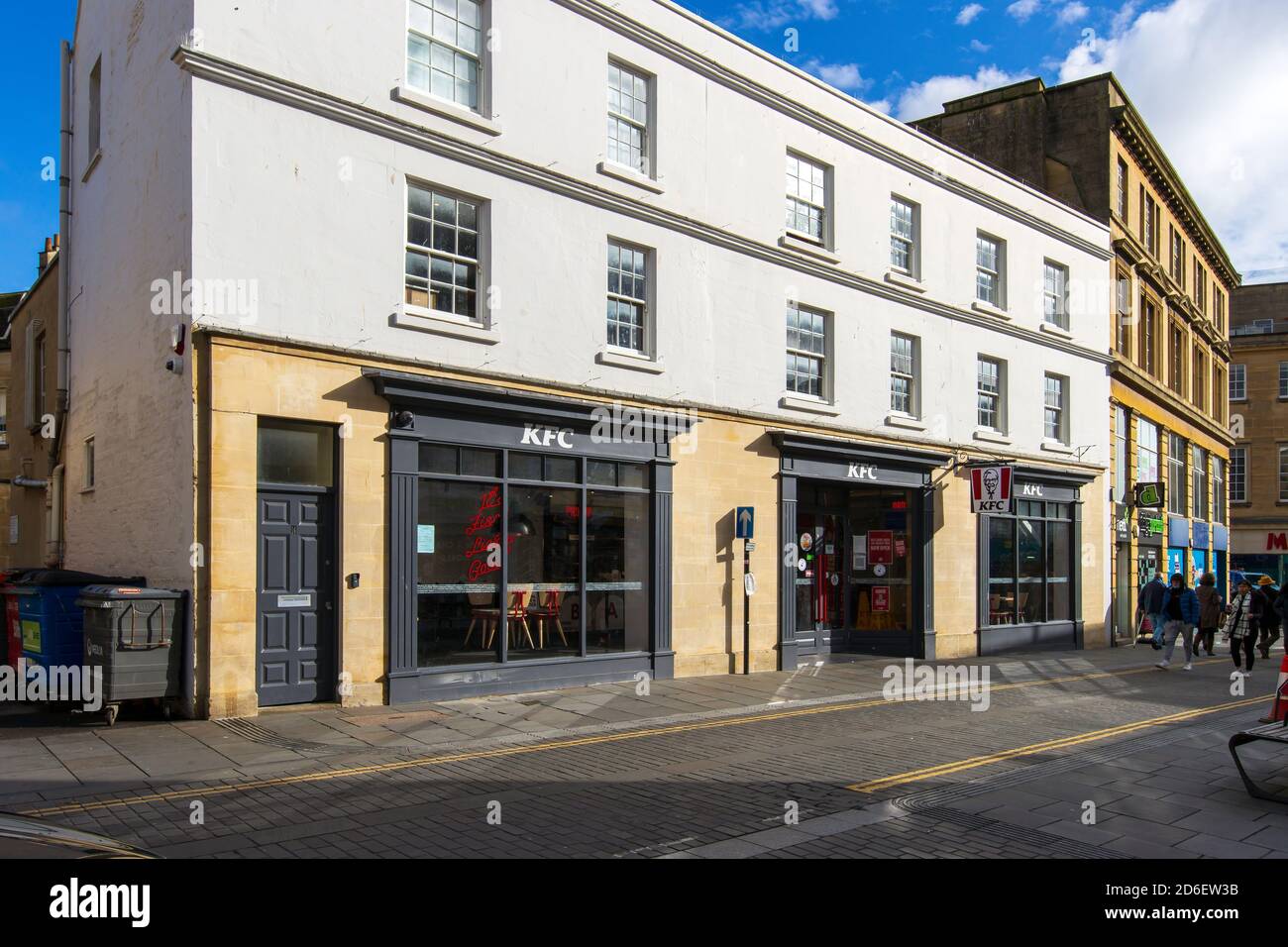 The new location for KFC, Lower Borough Walls, Bath Stock Photo Alamy