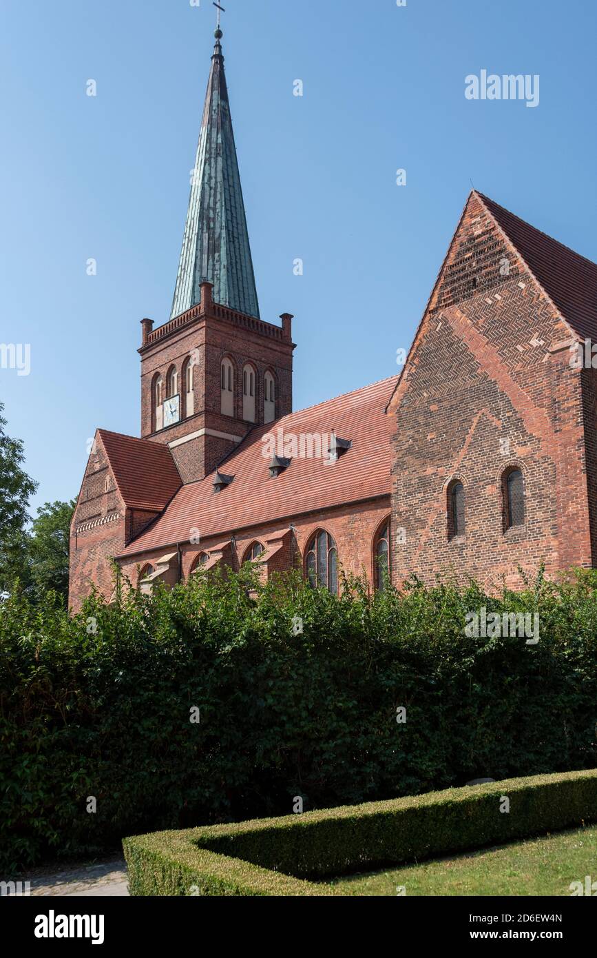 Germany, Mecklenburg-Western Pomerania, Ruegen Island, Bergen, Marienkirche Stock Photo