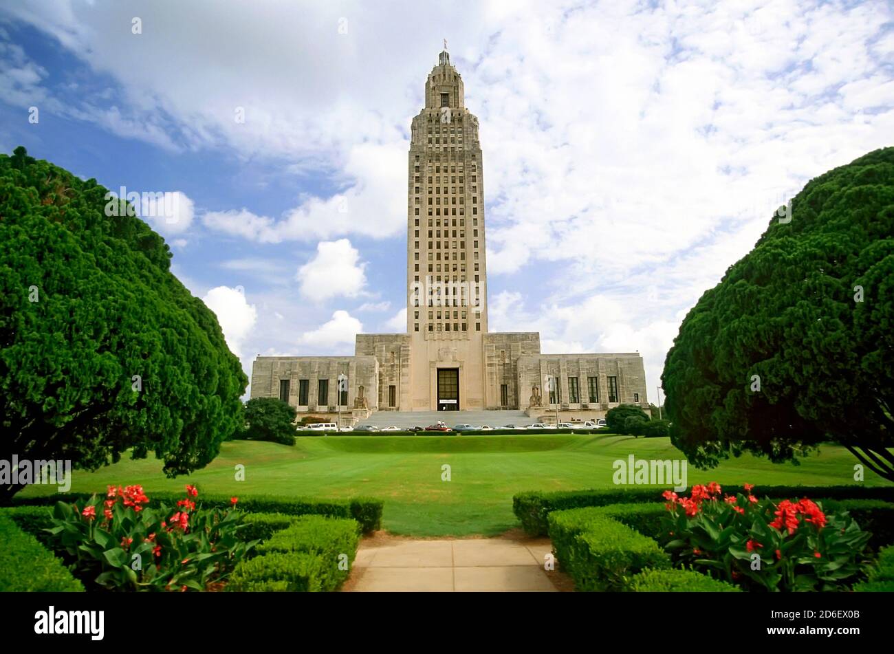 Baton Rouge Louisiana State Capitol Building Stock Photo