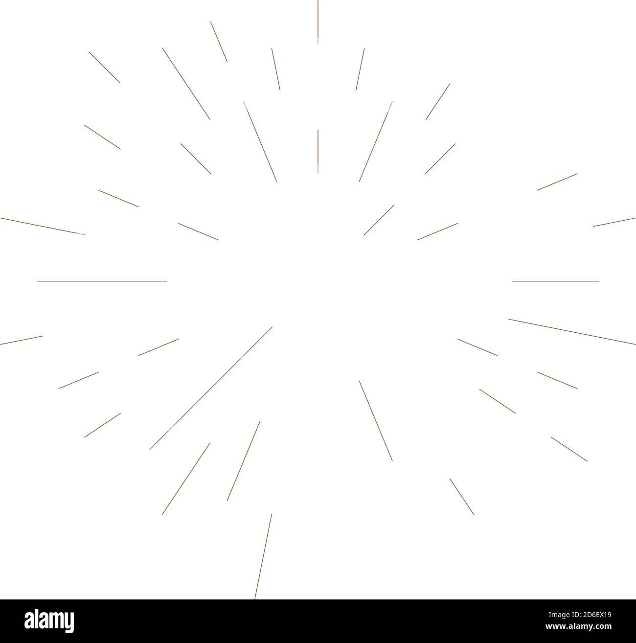 Radial, radiating lines abstract burst element. Concentric whirligig ...