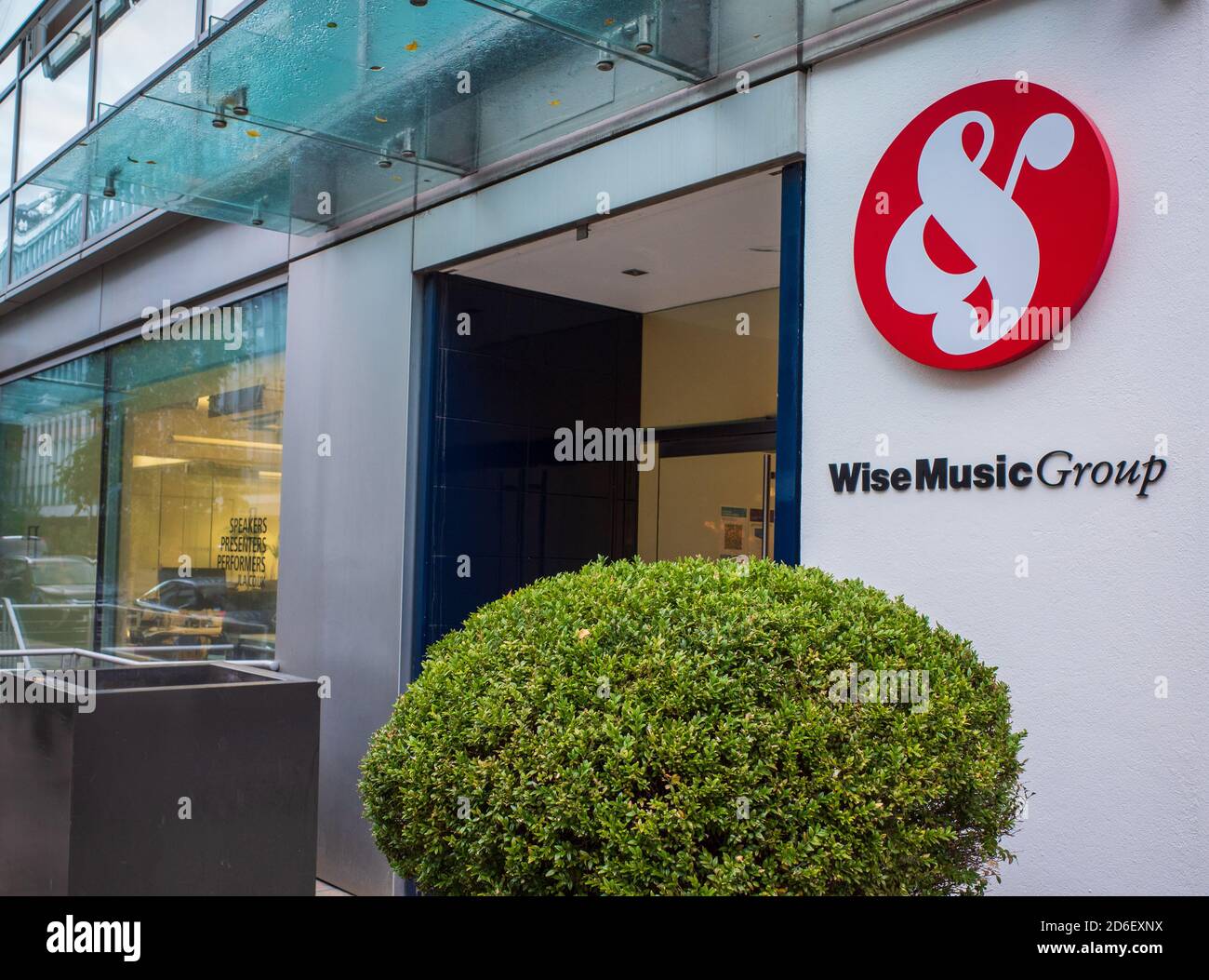Wise Music Group HQ in Berners St, Fitzrovia, London. Wise Music Group is a global music publisher Stock Photo