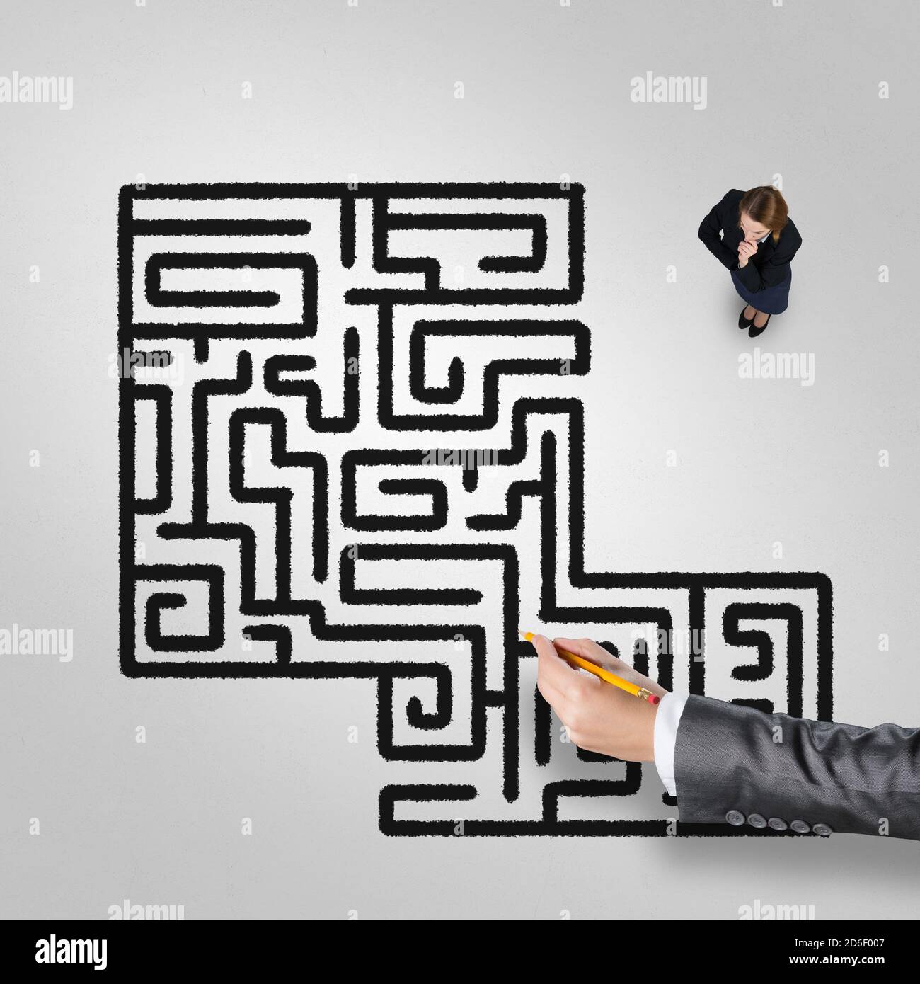 Finding right problem solution Stock Photo - Alamy