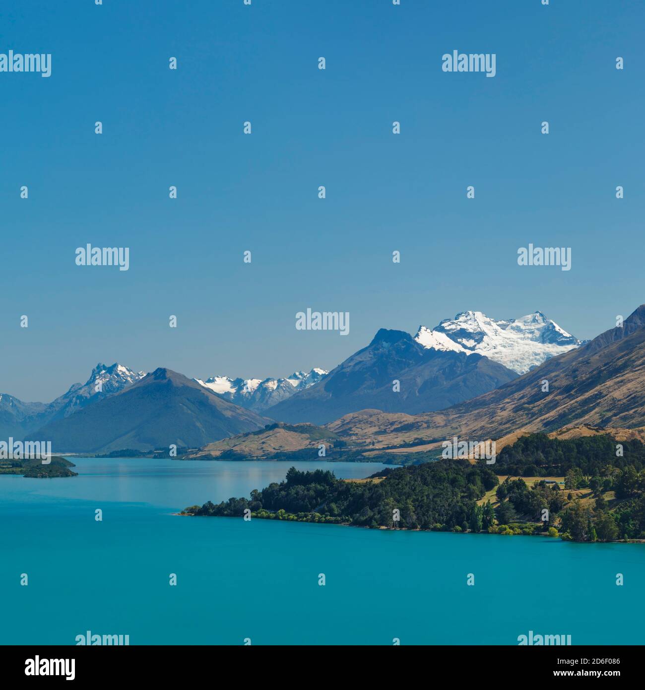 Lake Wakatipu versus Mount Earbslaw; Queenstown, Otago, South Island ...