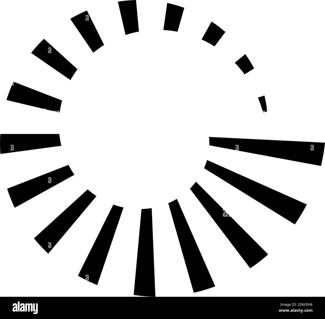 Vector Radiating Circle Circular radial, radiating lines, beams, rays. Geometric circle vector ...