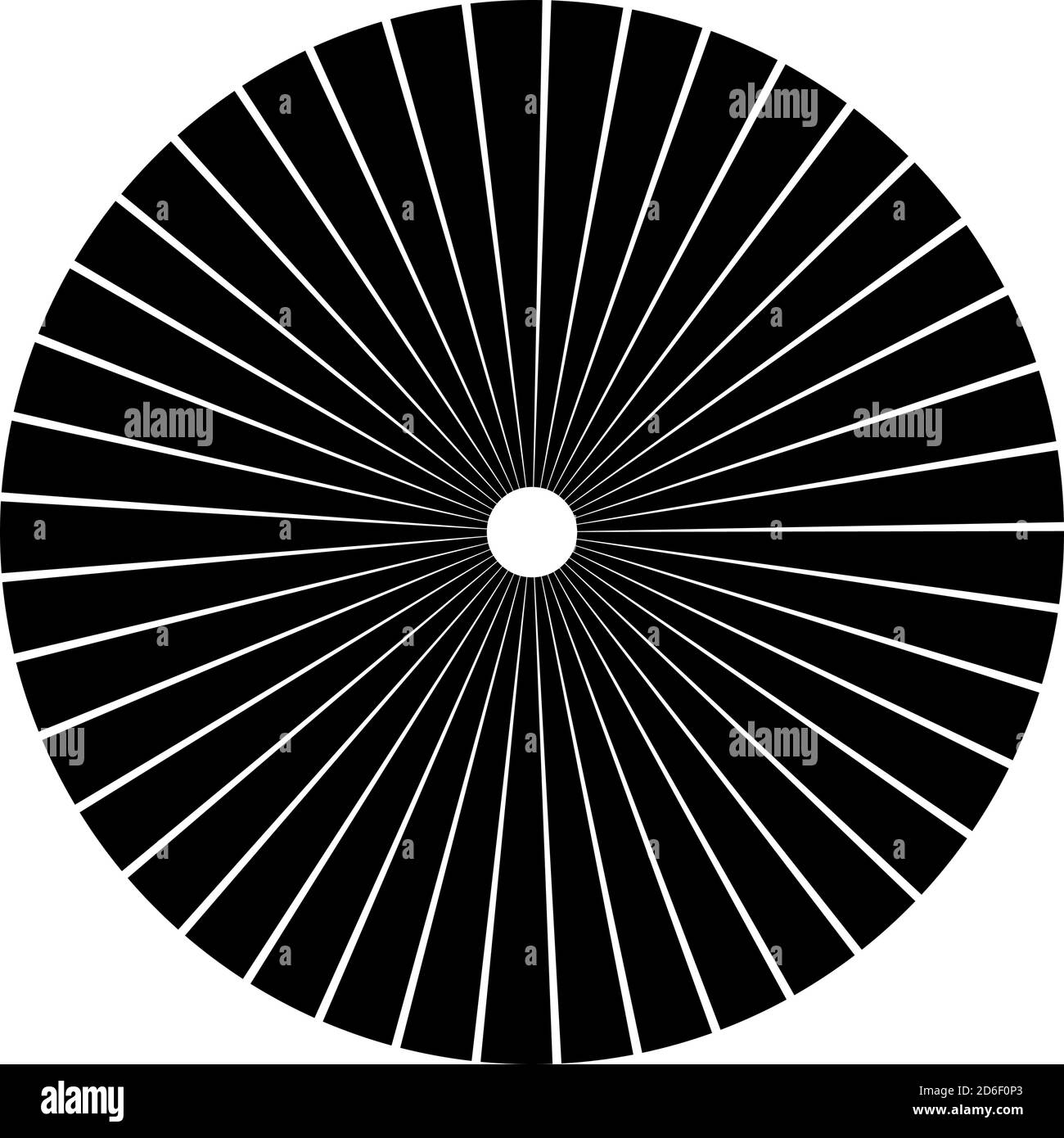 Circle Radiating Pattern Circular radial, radiating lines, beams, rays. Geometric circle vector ...