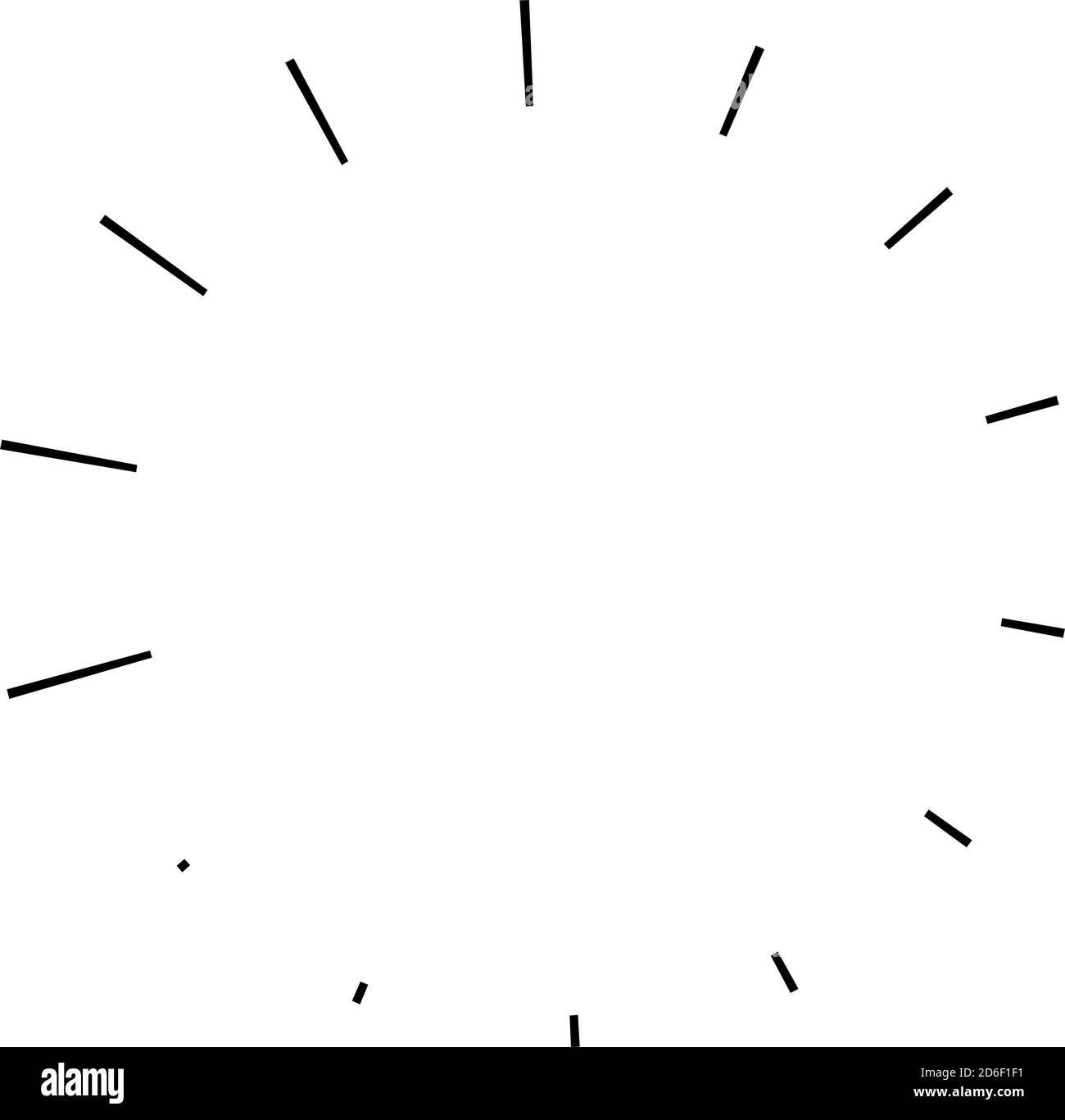 Circle Radiating Pattern Circular radial, radiating lines, beams, rays. Geometric circle vector ...