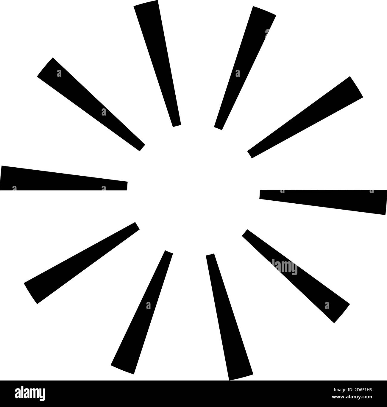 Circular radial, radiating lines, beams, rays. Geometric circle vector ...