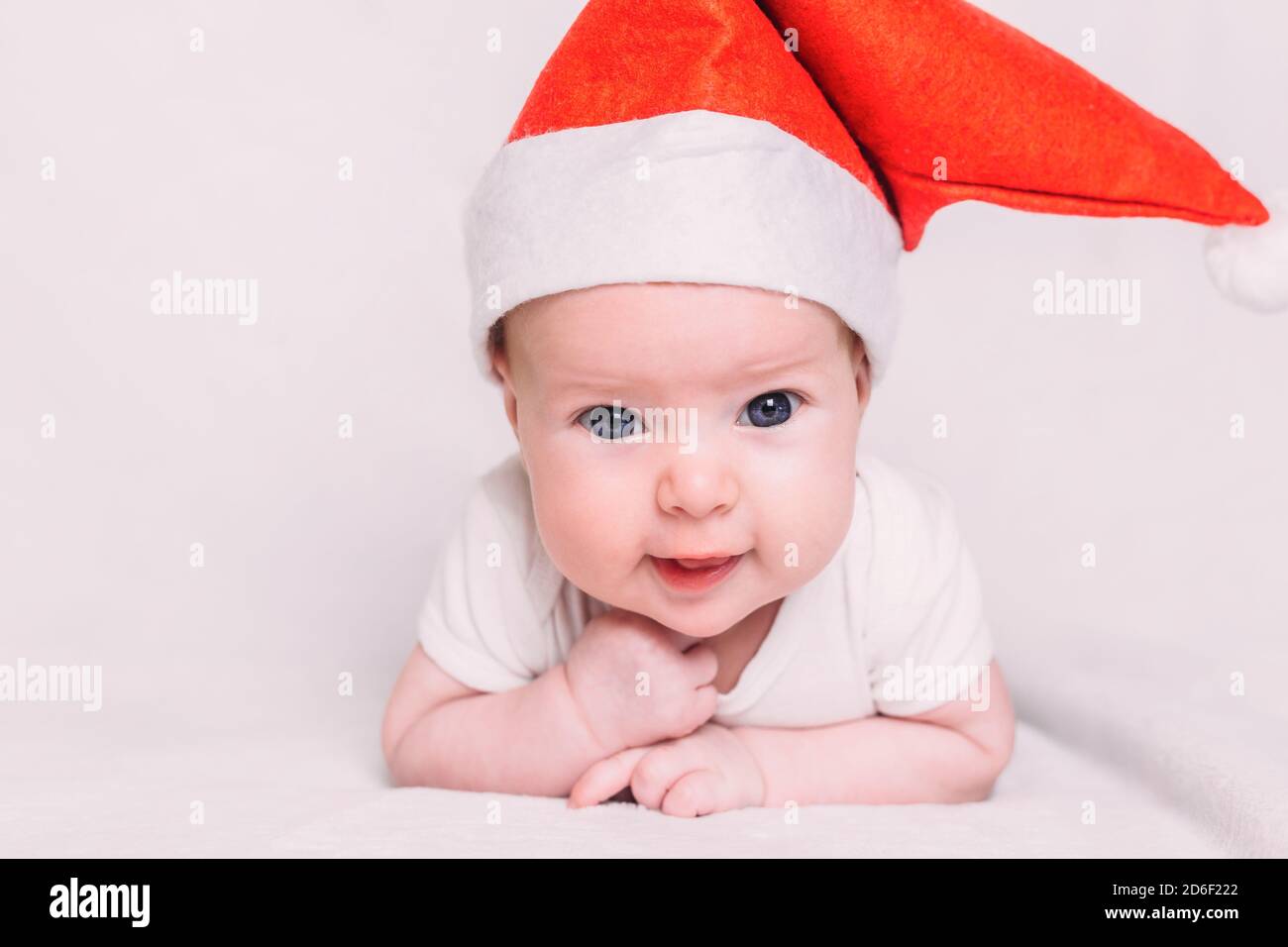 Baby First Christmas Santa Hat 