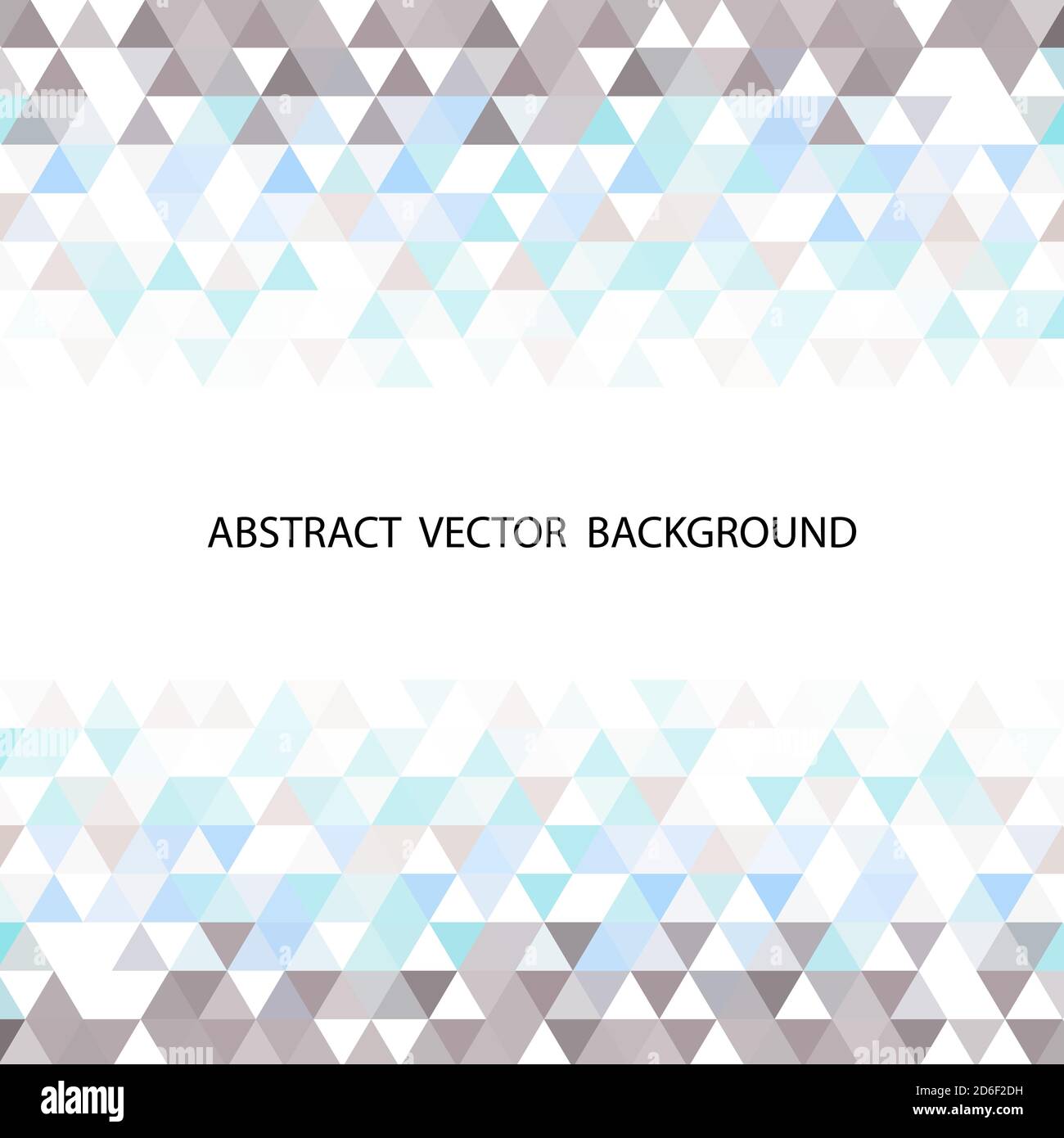 Colorful triangle patterned on white background Stock Vector