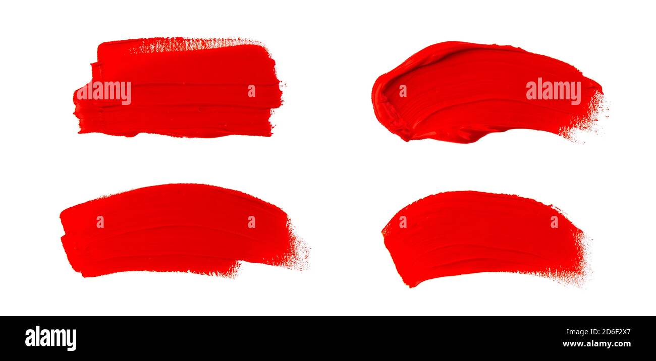 Oil paint spot isolated on white background. Collection of abstract