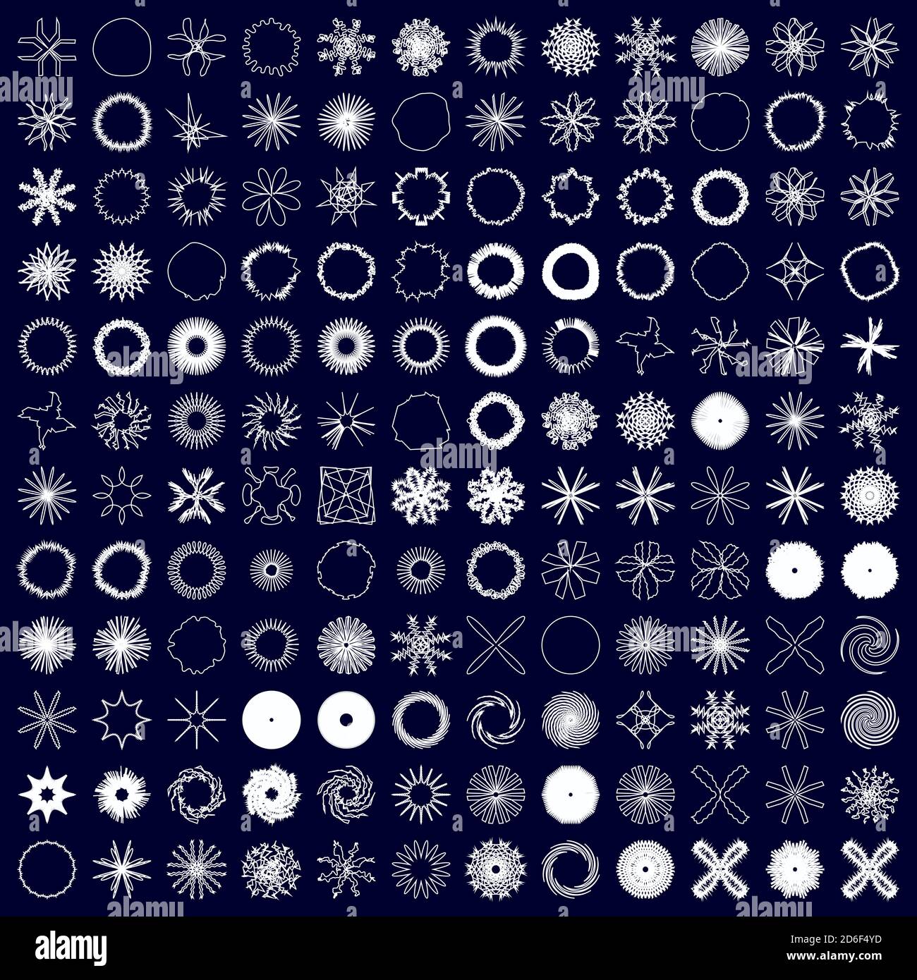 144 geometric shape, element set, collection. Abstract clip-art Stock ...