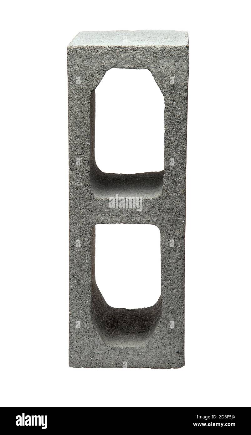 types of concrete blocks on white background Stock Photo Alamy