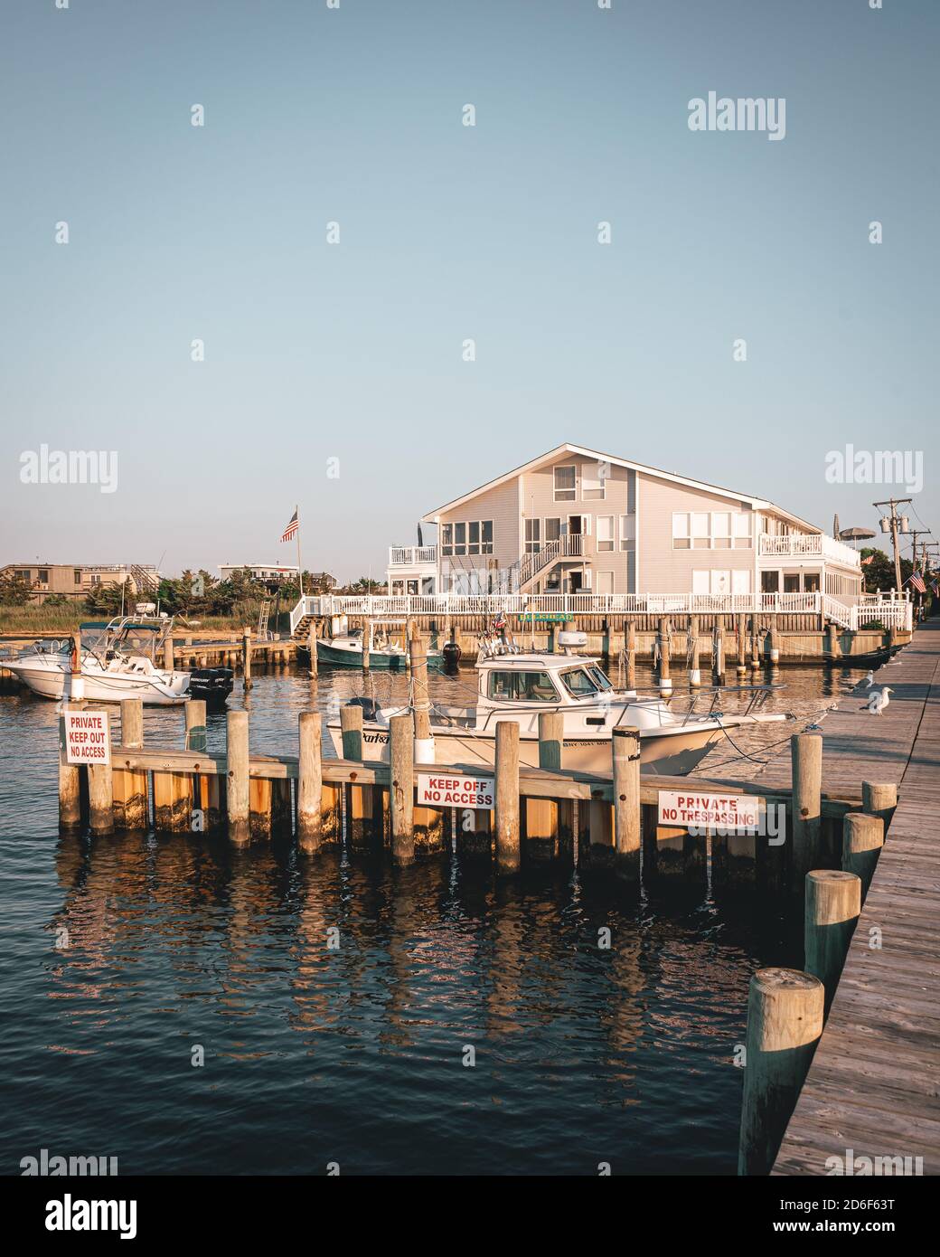 A marina in Kismet, Fire Island, New York Stock Photo Alamy