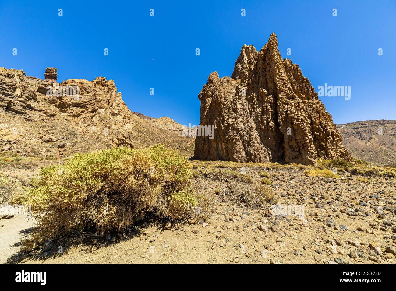 Hike at the 'Roques de Garcia' rock formations at the large crater in ...