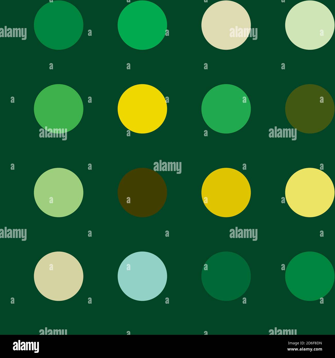 Circles, dots, polka-dots seamlessly repeatable colourful pattern, background. Speckle, stipple, stippling illustration. Vector Stock Vector