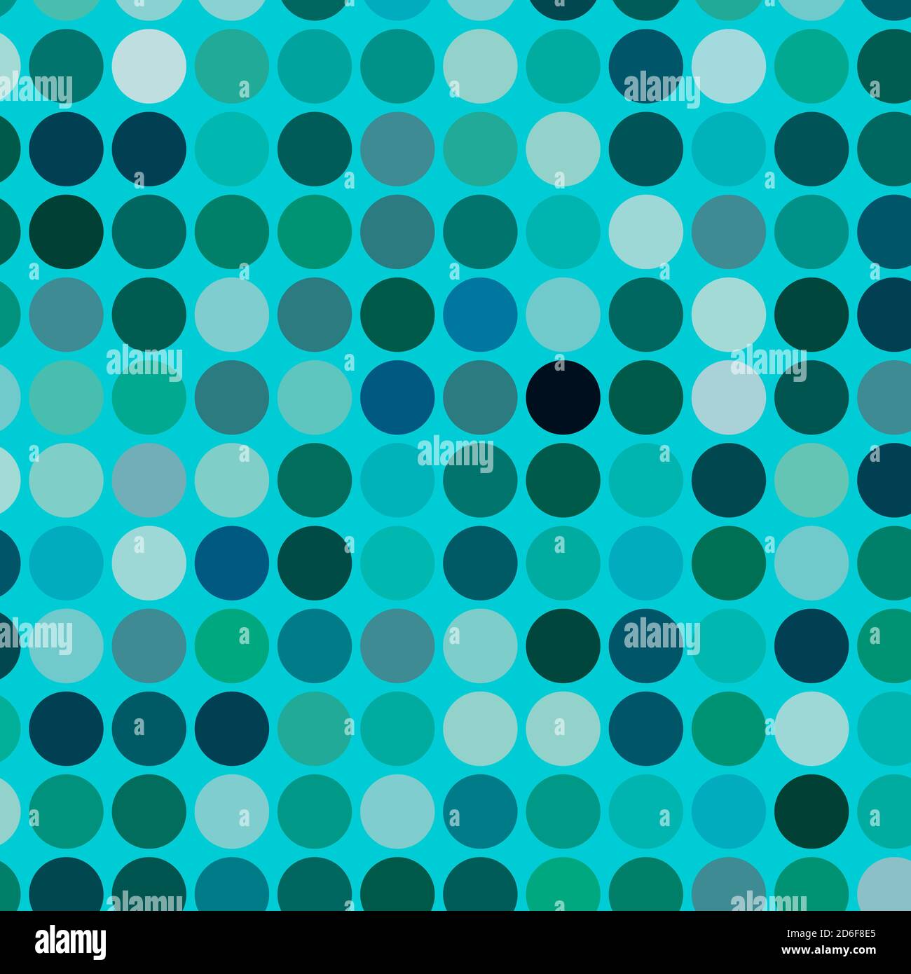 Circles, dots, polka-dots seamlessly repeatable colourful pattern, background. Speckle, stipple, stippling illustration. Vector Stock Vector