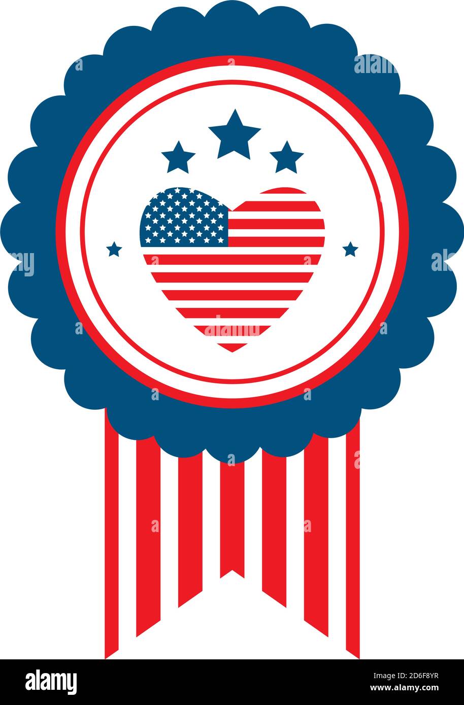 usa flag heart in seal stamp vector design Stock Vector Image & Art - Alamy