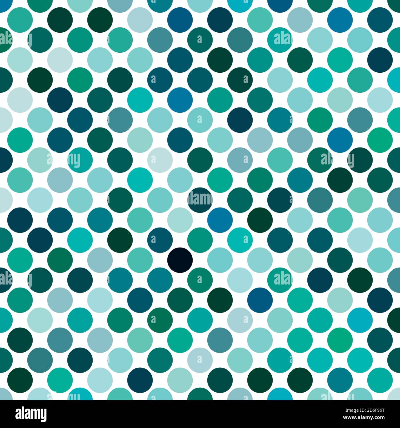 Circles, dots, polka-dots seamlessly repeatable colorful pattern, background. Speckle, stipple, stippling illustration. Vector Stock Vector