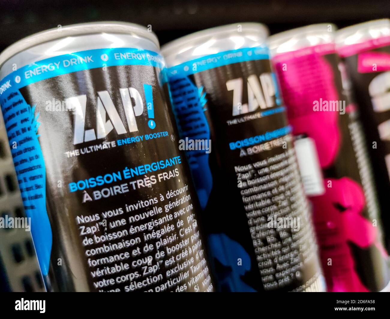 Puilboreau France October 14 2020 Selected Focus On Energy Drink 