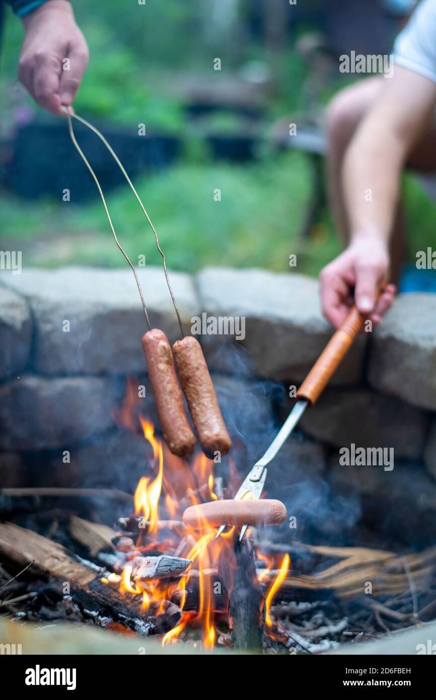 Roasting hot dogs hires stock photography and images Alamy