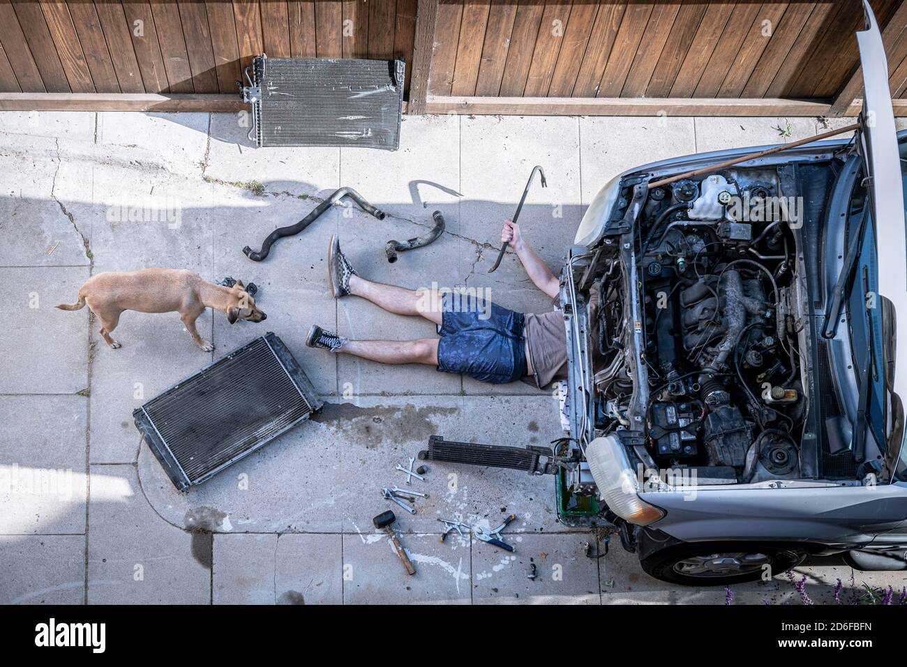 Legs Sticking Out Of Car High Resolution Stock Photography and Images ...