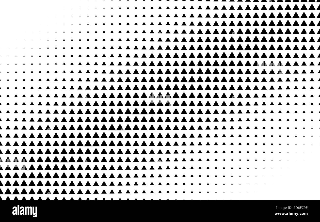 Triangles halftone vector illustration. Triangle geometric background ...